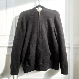 Cashmere The Gentleman's Washable Sweater Hoodie Style Hammacher Schlemmer